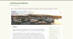 Desktop Screenshot of jachthavenrhoon.nl